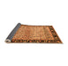 Sideview of Oriental Orange Modern Rug, abs1830org