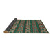 Sideview of Abstract Bakers Brown Oriental Rug, abs1831