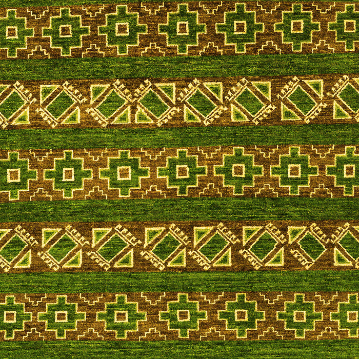 Machine Washable Oriental Yellow Modern Rug, wshabs1831yw