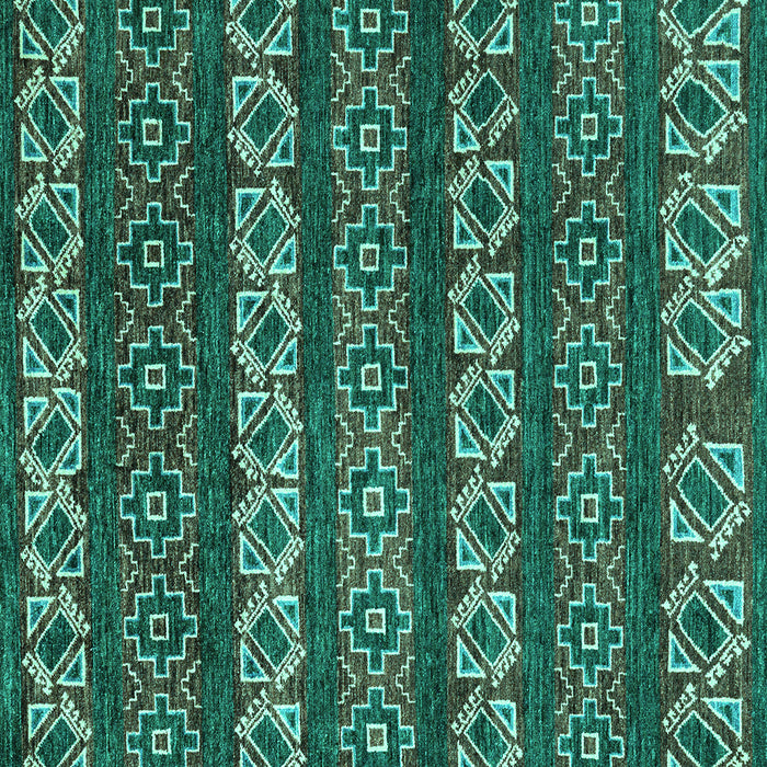 Square Oriental Turquoise Modern Rug, abs1831turq