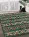 Abstract Bakers Brown Oriental Rug in Family Room, abs1831