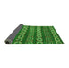 Sideview of Oriental Green Modern Rug, abs1831grn