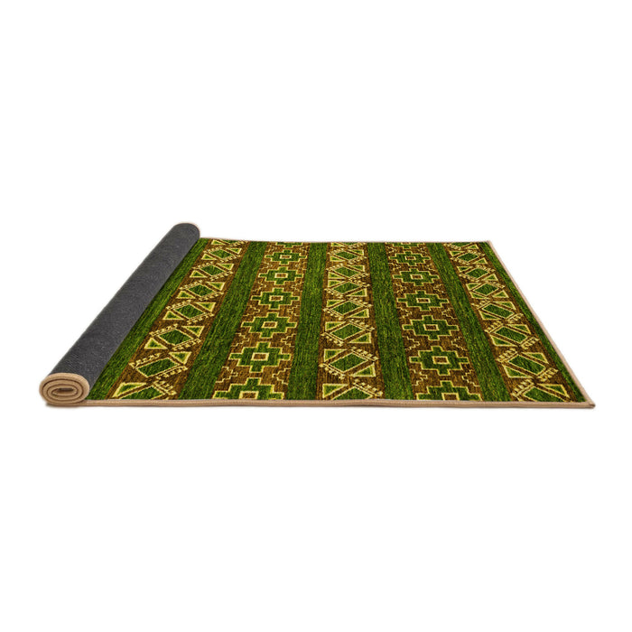 Sideview of Oriental Yellow Modern Rug, abs1831yw