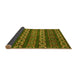 Sideview of Oriental Yellow Modern Rug, abs1831yw