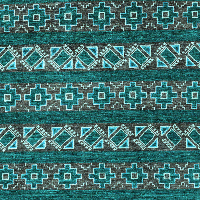 Machine Washable Oriental Light Blue Modern Rug, wshabs1831lblu