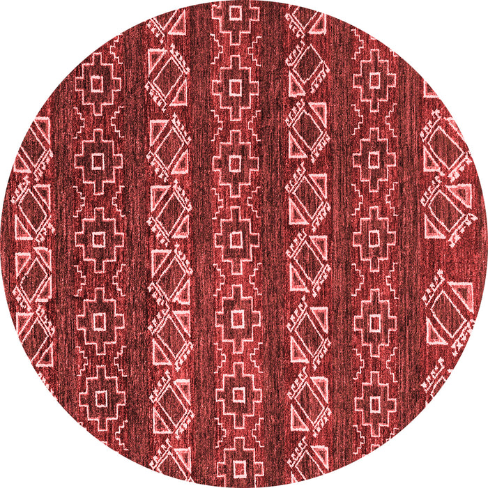 Machine Washable Oriental Red Modern Rug, wshabs1831red