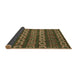 Sideview of Oriental Brown Modern Rug, abs1831brn