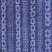 Square Machine Washable Oriental Blue Modern Rug, wshabs1831blu