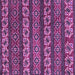 Square Machine Washable Oriental Pink Modern Rug, wshabs1831pnk