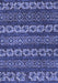 Machine Washable Oriental Blue Modern Rug, wshabs1831blu