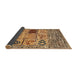 Sideview of Abstract Dark Sienna Brown Oriental Rug, abs1832