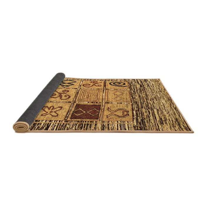 Sideview of Oriental Brown Modern Rug, abs1832brn