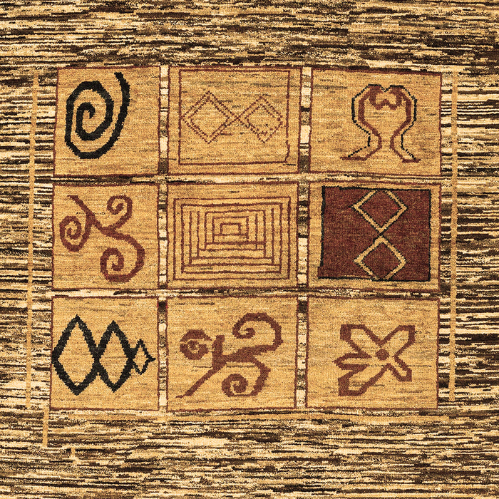 Machine Washable Oriental Brown Modern Rug, wshabs1832brn