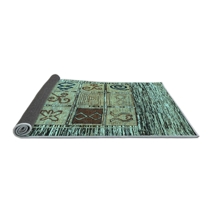 Sideview of Oriental Light Blue Modern Rug, abs1832lblu