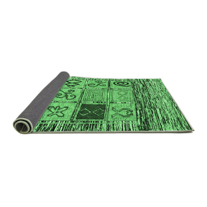 Sideview of Oriental Emerald Green Modern Rug, abs1832emgrn