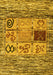 Oriental Yellow Modern Rug, abs1832yw