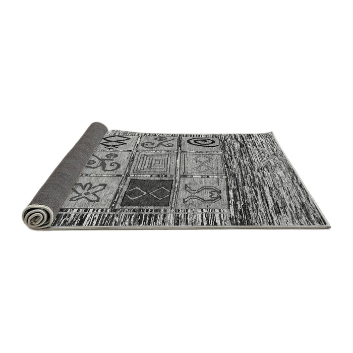 Sideview of Oriental Gray Modern Rug, abs1832gry
