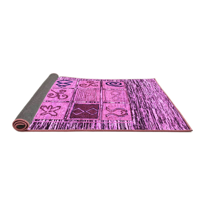 Sideview of Oriental Purple Modern Rug, abs1832pur