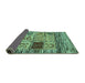 Sideview of Oriental Turquoise Modern Rug, abs1832turq