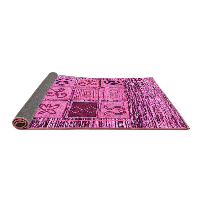 Sideview of Oriental Pink Modern Rug, abs1832pnk