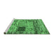 Sideview of Machine Washable Oriental Emerald Green Modern Area Rugs, wshabs1832emgrn