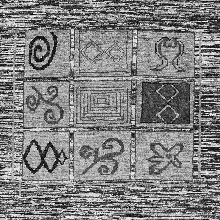 Machine Washable Oriental Gray Modern Rug, wshabs1832gry