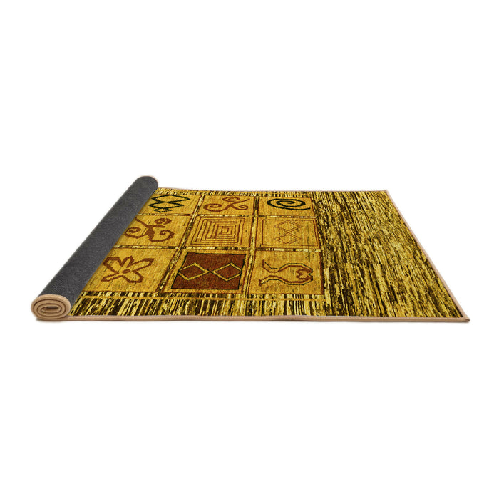 Sideview of Oriental Yellow Modern Rug, abs1832yw