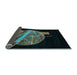 Sideview of Oriental Light Blue Modern Rug, abs1833lblu