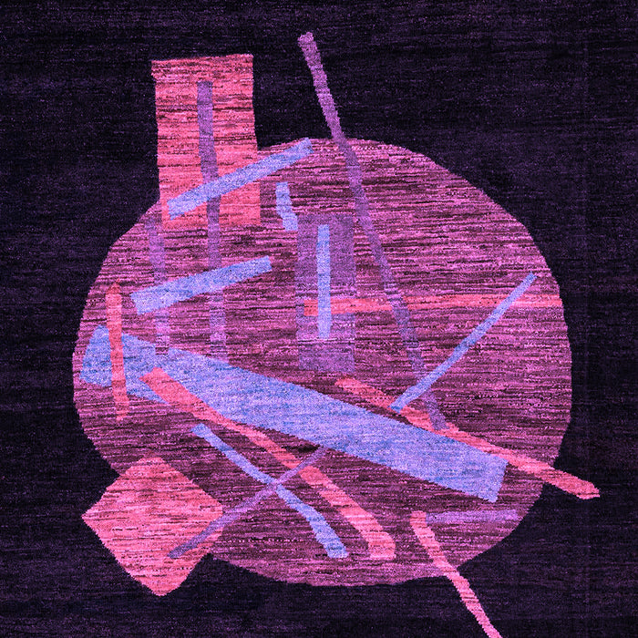 Oriental Purple Modern Rug, abs1833pur