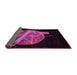 Sideview of Oriental Pink Modern Rug, abs1833pnk