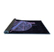 Sideview of Oriental Blue Modern Rug, abs1833blu