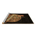 Sideview of Machine Washable Oriental Brown Modern Rug, wshabs1833brn