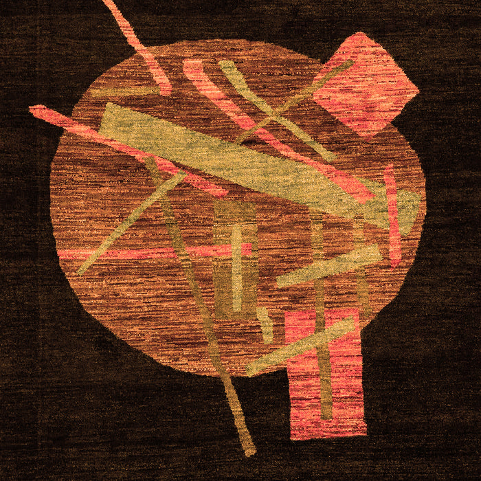 Machine Washable Oriental Orange Modern Area Rugs, wshabs1833org