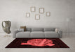 Modern Red Washable Rugs