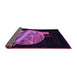 Sideview of Oriental Purple Modern Rug, abs1833pur