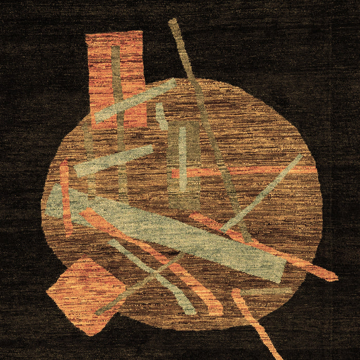 Oriental Brown Modern Rug, abs1833brn