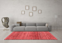 Machine Washable Oriental Red Modern Rug, wshabs1834red