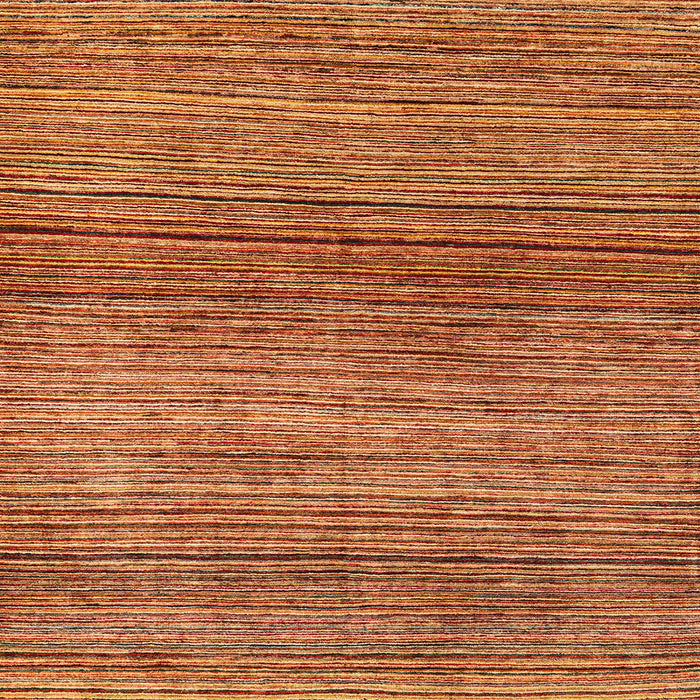 Square Abstract Orange Oriental Rug, abs1834