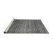 Sideview of Machine Washable Oriental Gray Modern Rug, wshabs1834gry