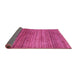 Sideview of Oriental Pink Modern Rug, abs1834pnk