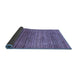 Sideview of Oriental Blue Modern Rug, abs1834blu