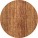 Round Oriental Brown Modern Rug, abs1834brn