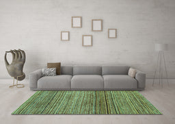 Machine Washable Oriental Turquoise Modern Area Rugs in a Living Room,, wshabs1834turq