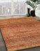 Machine Washable Abstract Orange Rug in a Family Room, wshabs1834