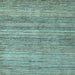 Square Oriental Light Blue Modern Rug, abs1835lblu