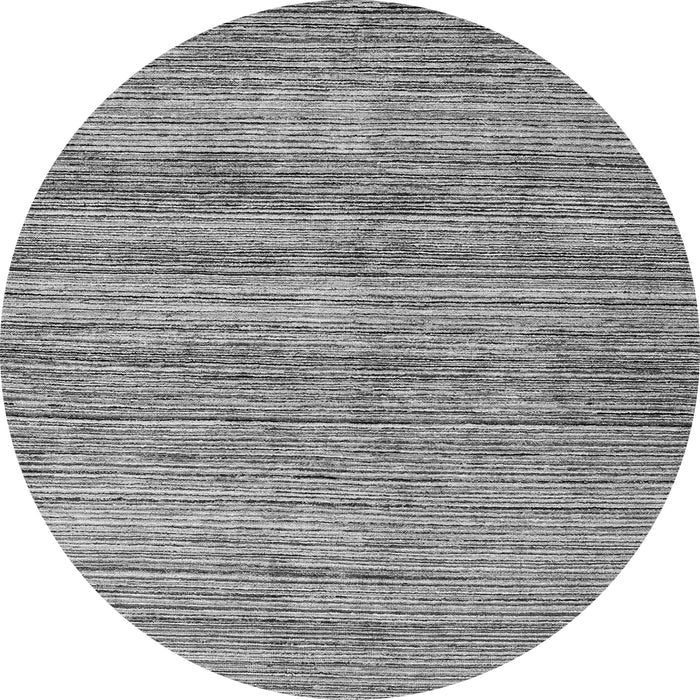Round Oriental Gray Modern Rug, abs1835gry