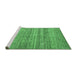 Sideview of Machine Washable Oriental Emerald Green Modern Area Rugs, wshabs1835emgrn