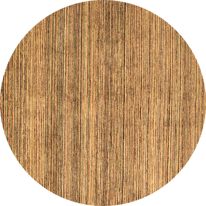 Round Oriental Brown Modern Rug, abs1835brn