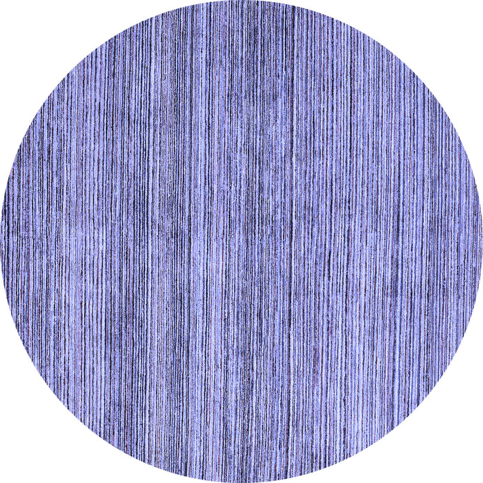 Round Oriental Blue Modern Rug, abs1835blu