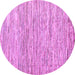 Round Oriental Purple Modern Rug, abs1836pur